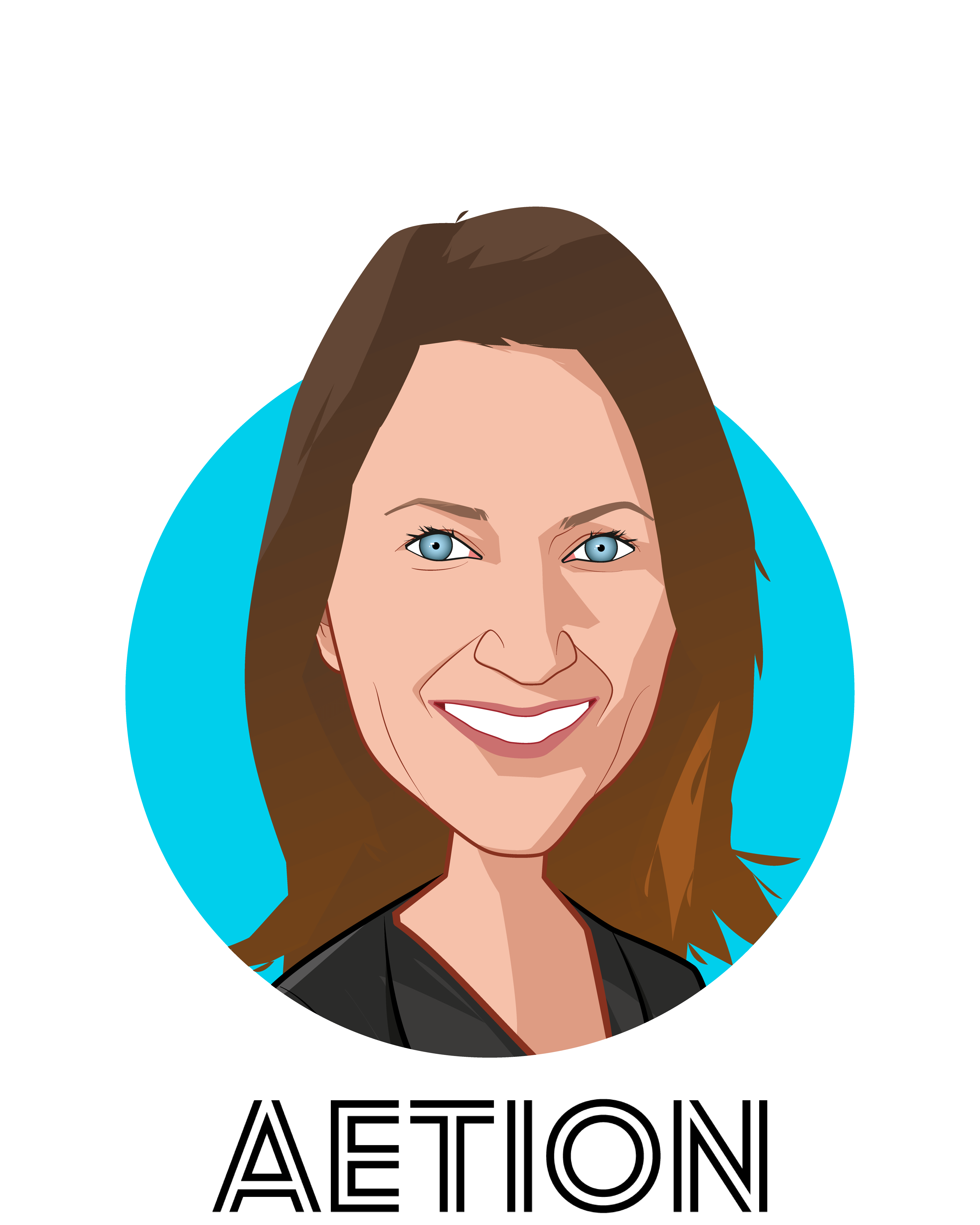 Main caricature of Carolyn Magill, who is speaking at HLTH and is CEO at Aetion, Inc.