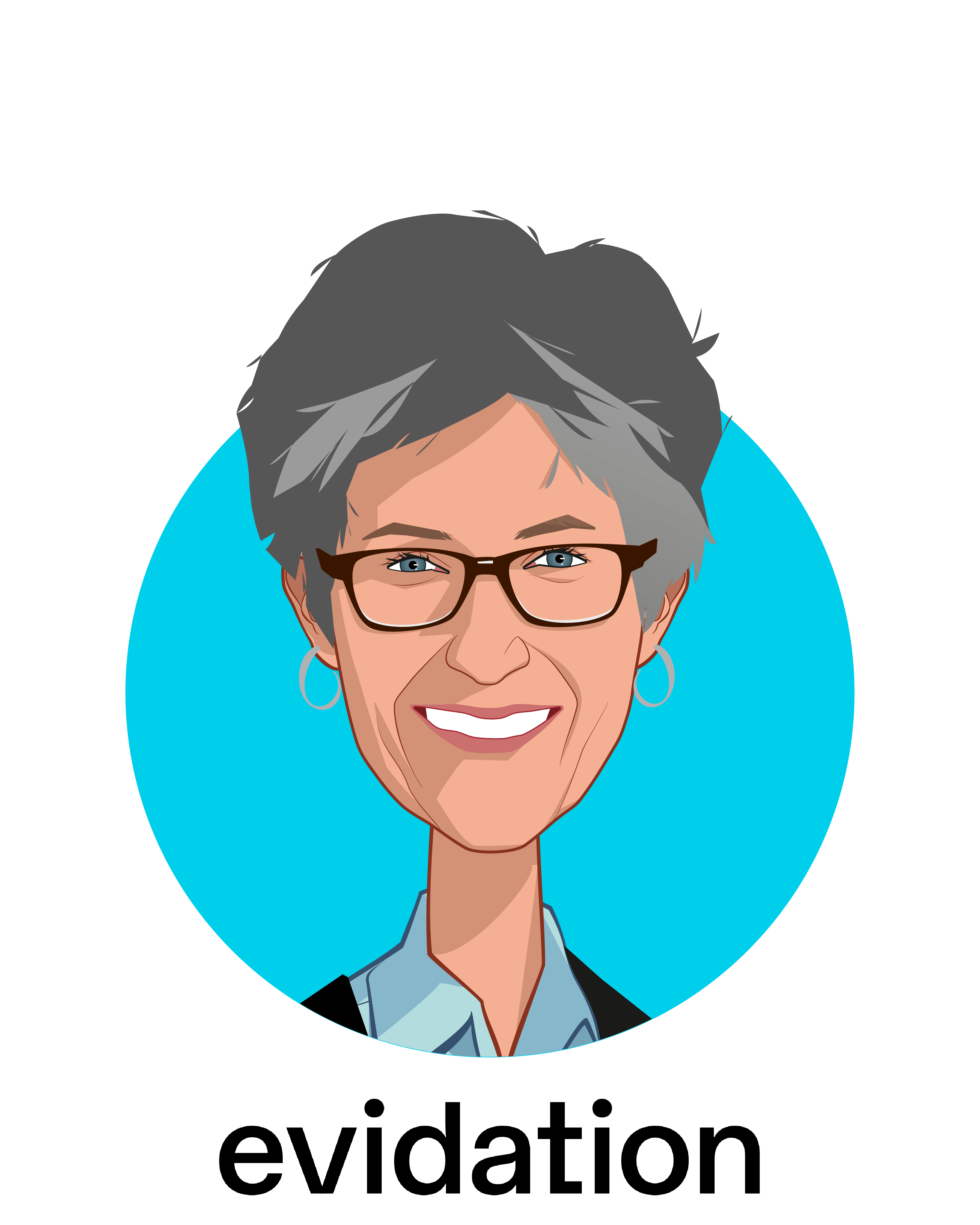 Main caricature of Deborah Kilpatrick, who is speaking at HLTH and is Chief Executive Officer at Evidation