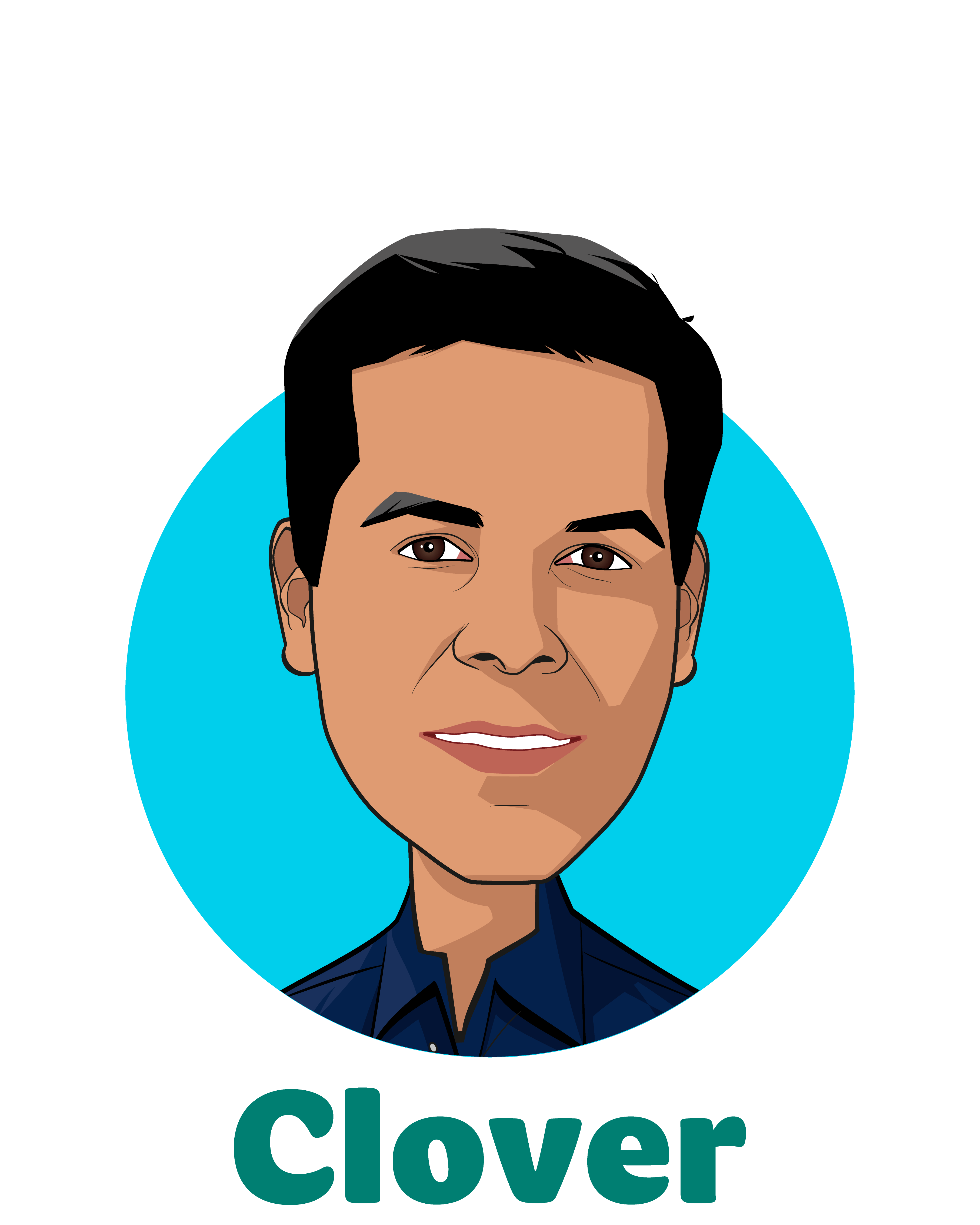 Main caricature of Vivek Garipalli, who is speaking at HLTH and is Co-Founder & CEO at Clover Health