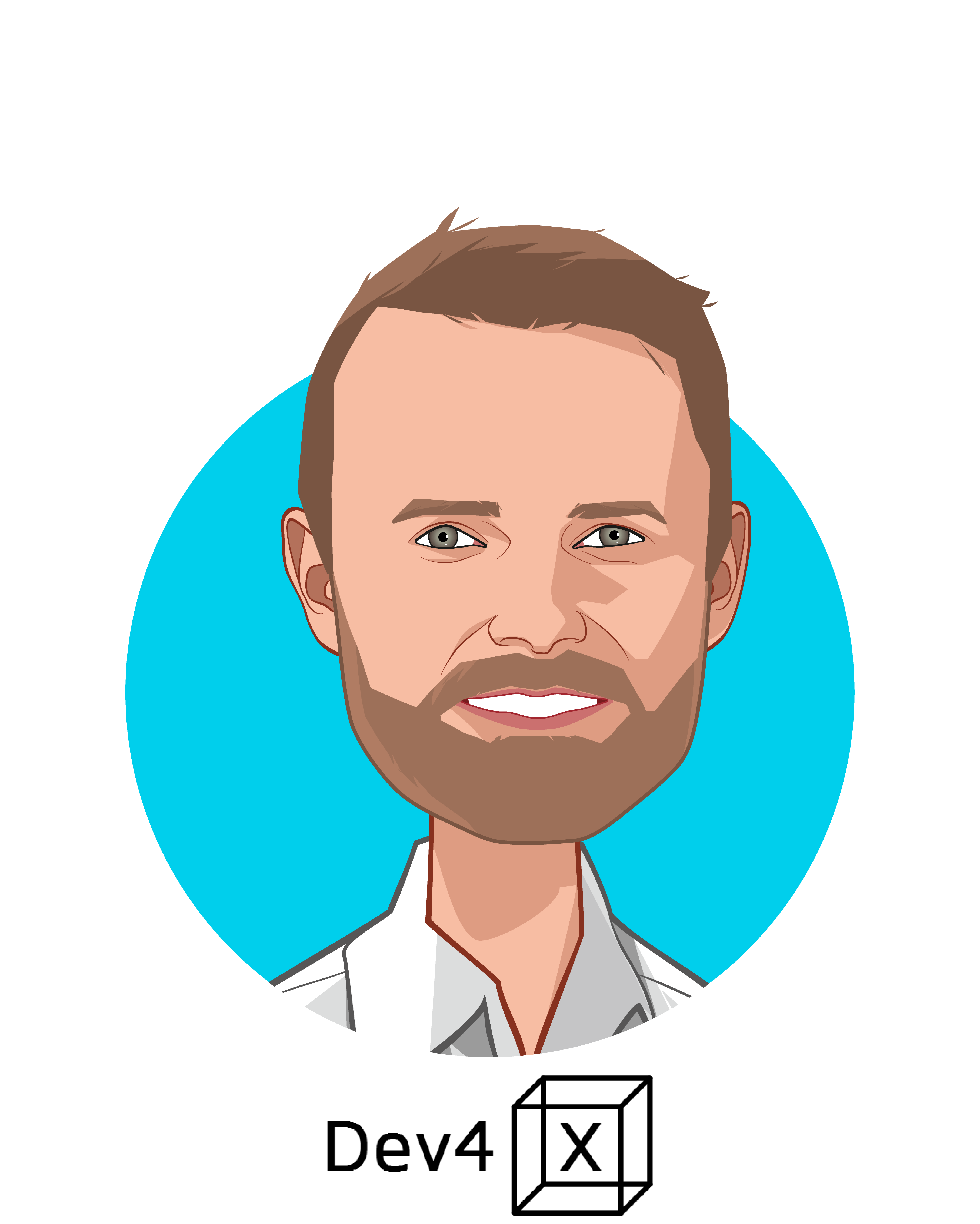 Main caricature of Bodo Hoenen, who is speaking at HLTH and is Founder, Open Innovator  at Dev4X