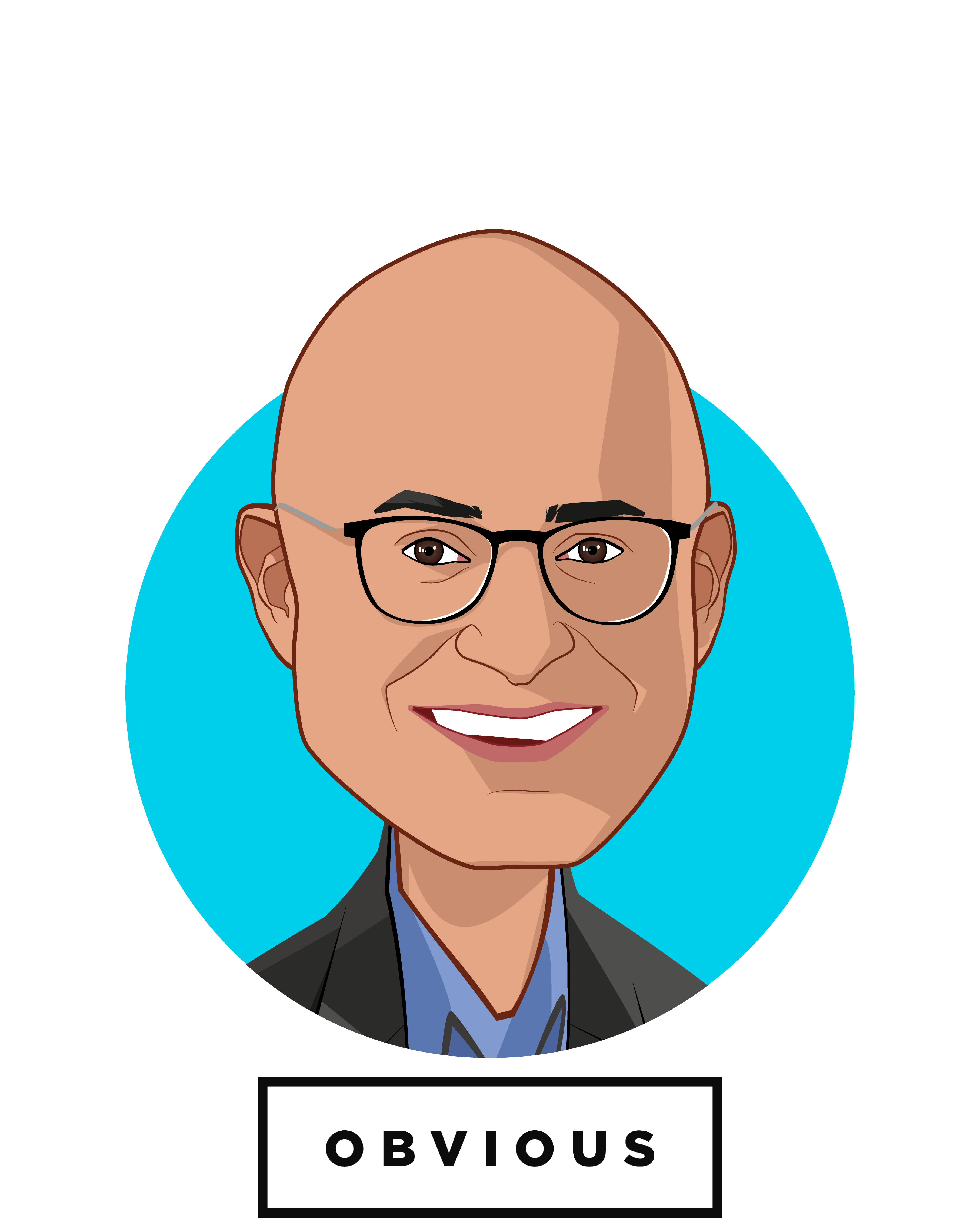 Main caricature of Vishal Vasishth, who is speaking at HLTH and is Co-Founder & Managing Director at Obvious Ventures