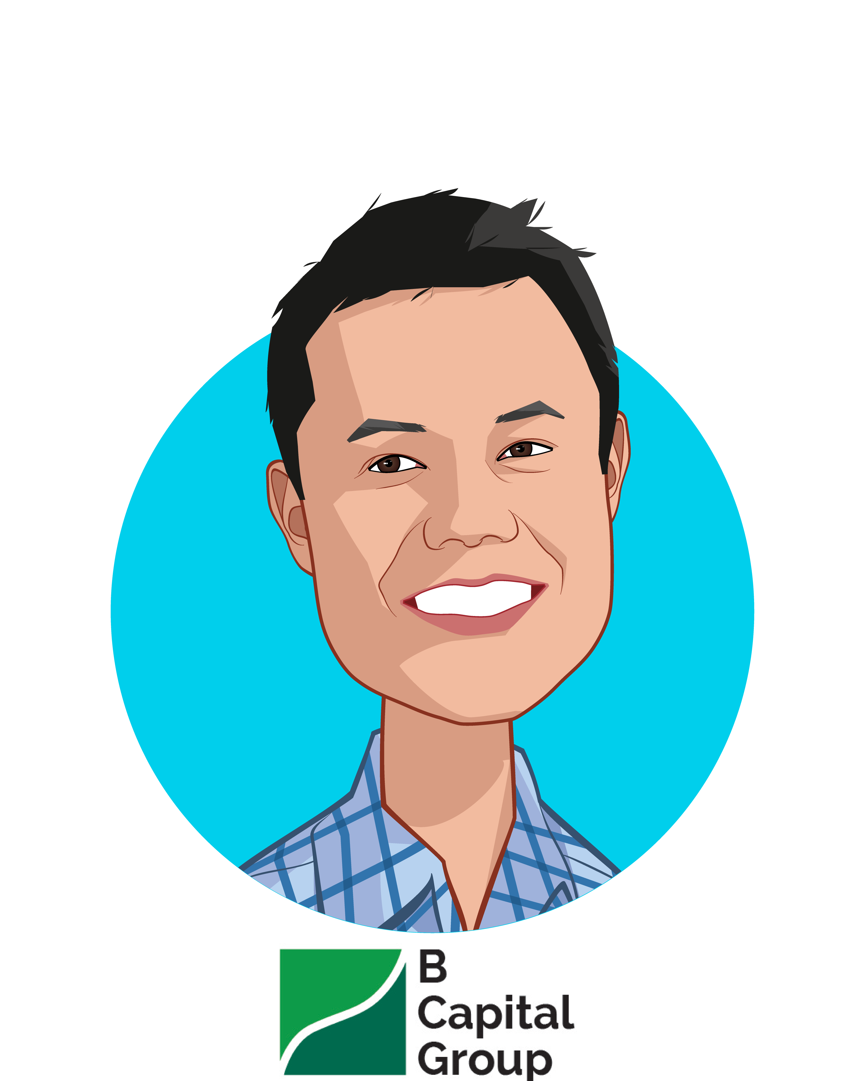 Main caricature of Gavin Teo, who is speaking at HLTH and is General Partner at B Capital Group