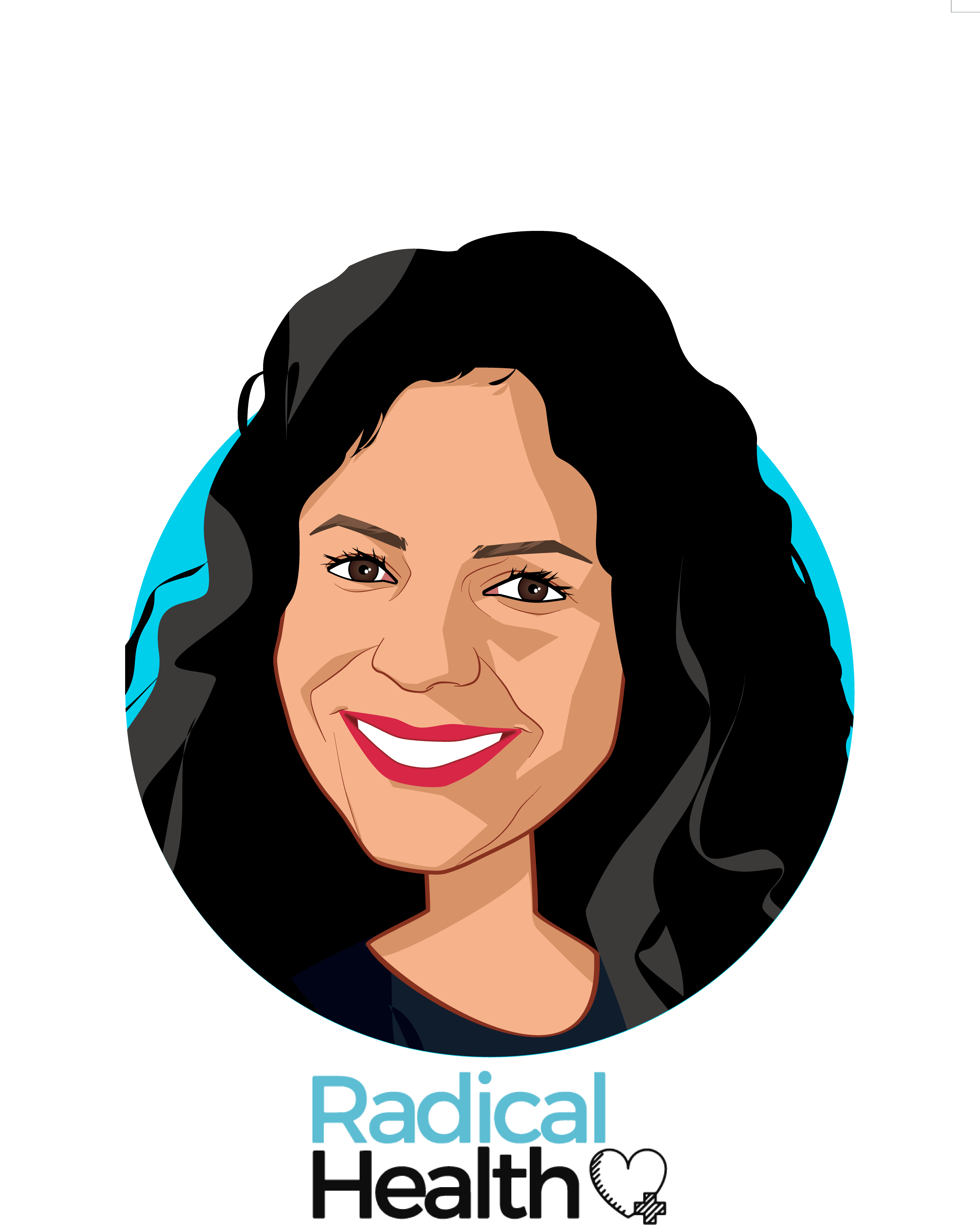 Main caricature of Ivelyse Andino, who is speaking at HLTH and is CEO & Founder at Radical Health
