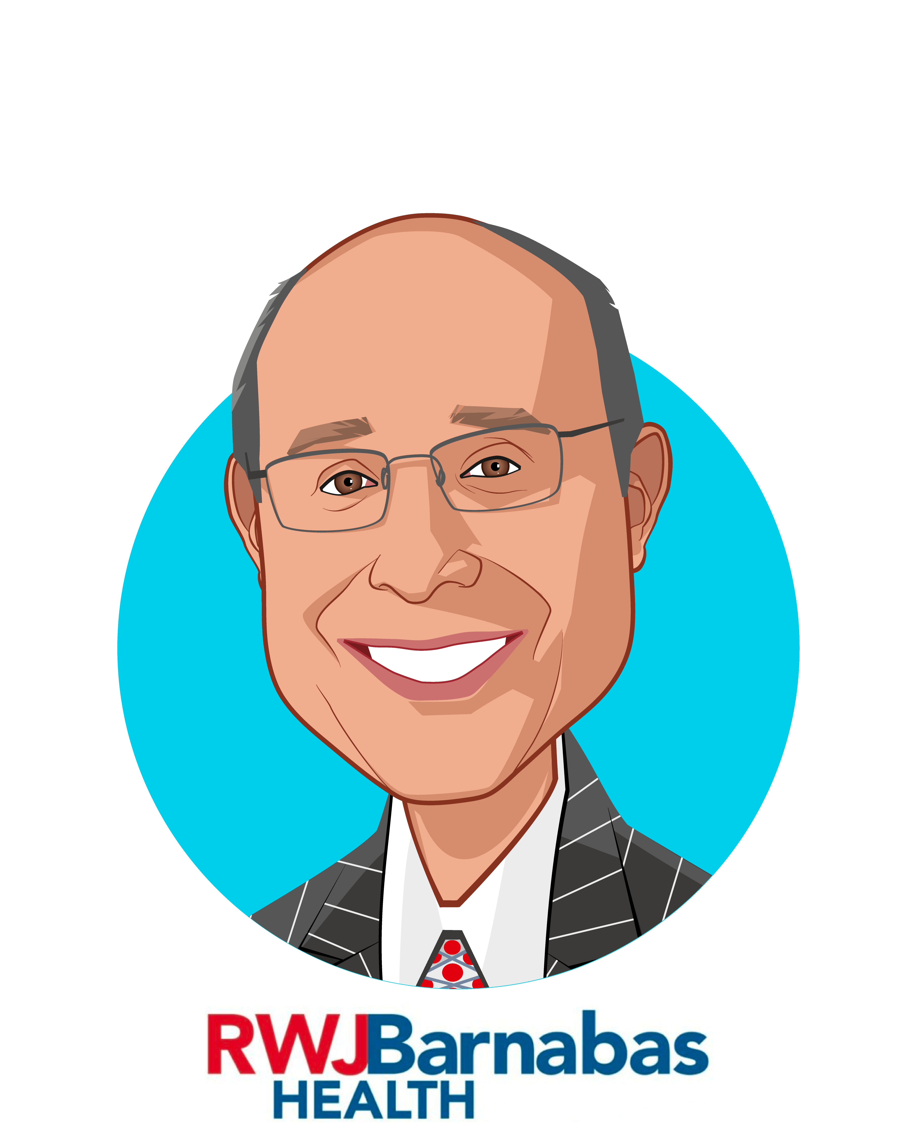 Main caricature of Barry H. Ostrowsky, who is speaking at HLTH and is President and Chief Executive Officer at RWJBarnabas Health