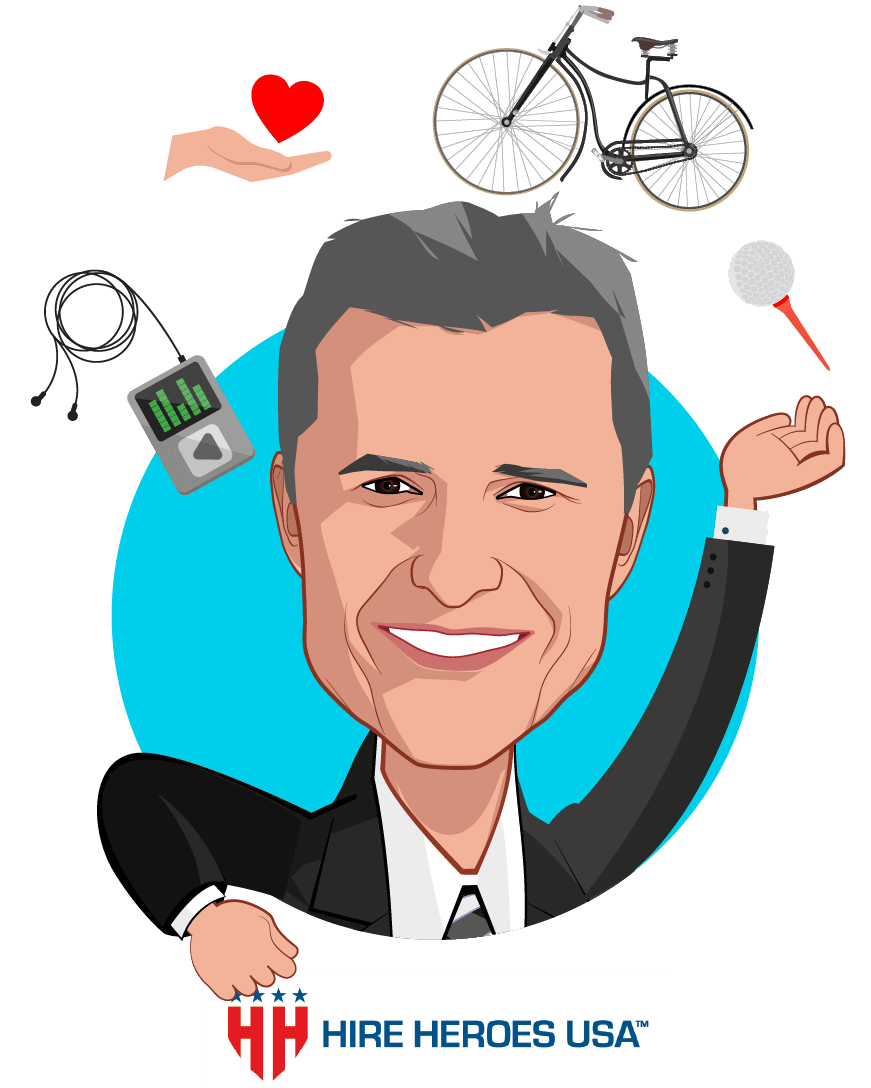 Overlay caricature of John Bardis , who is speaking at HLTH and is CEO at JB Health Solutions