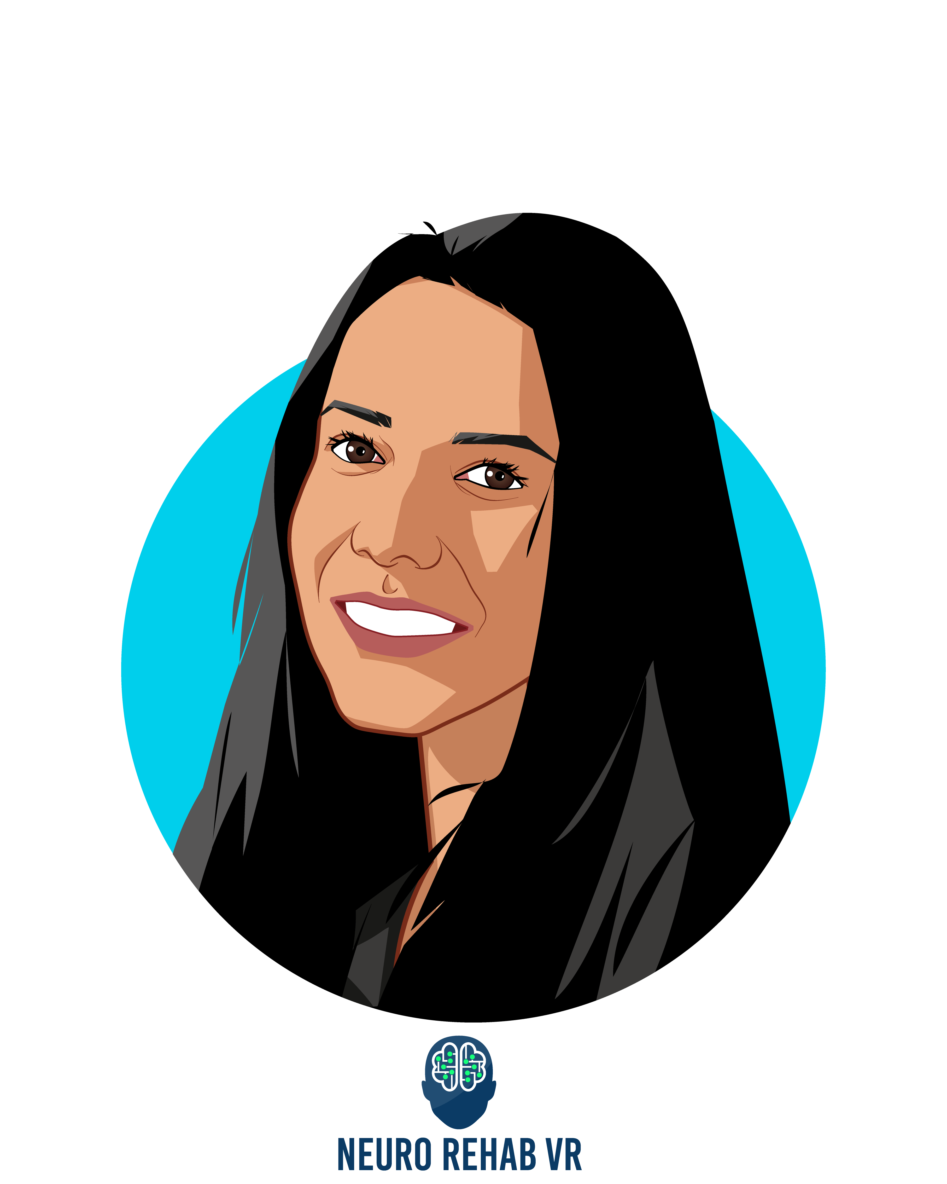 Main caricature of Veena Somareddy, who is speaking at HLTH and is Co-founder & CTO at Neuro Rehab VR